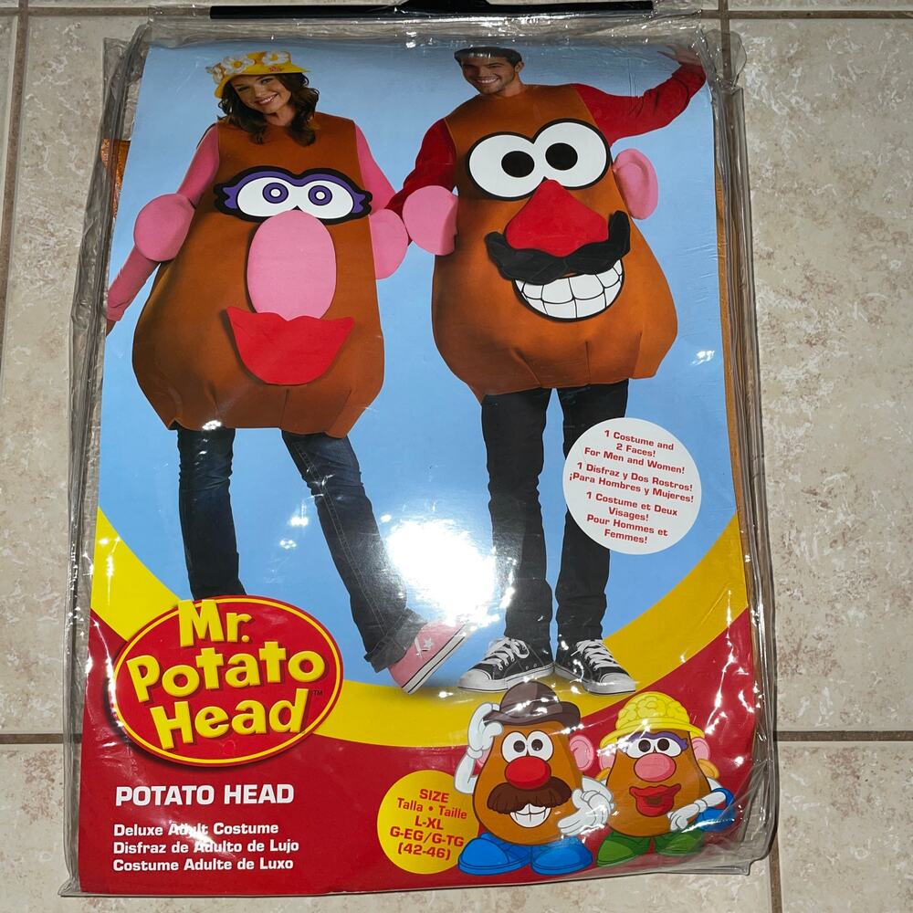ADULT TOY STORY MR OR MRS POTATO HEAD DELUXE COSTUME NEW